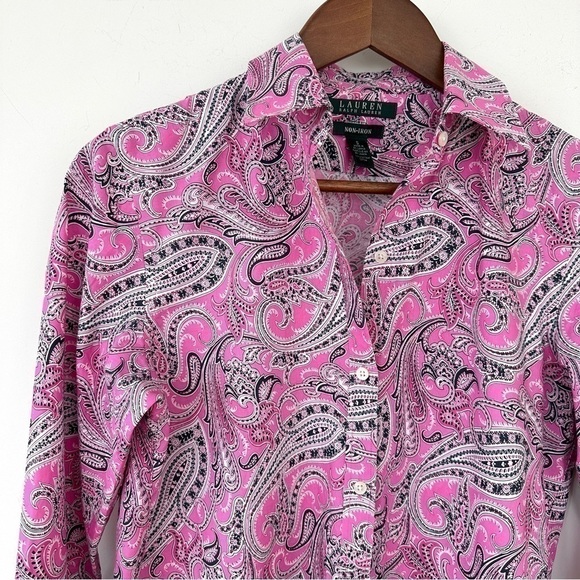Ralph Lauren button down shirt with long  sleeves in ๐ฏ cotton, non-iron - Picture 2 of 9